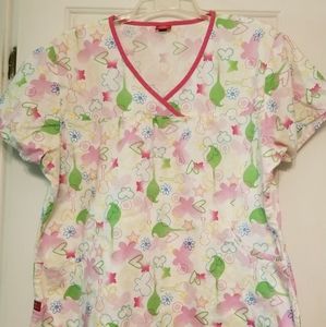 Dickies Scrubs Mock Wrap Top - XL